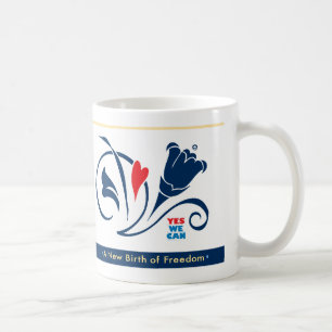 Obama - YES WE CAN, Love Blossoms 1-20-09 Mug