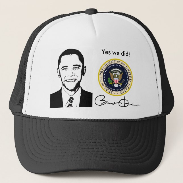 Obama Yes We Did Hat (Front)