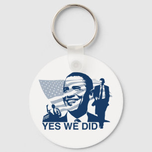 Obama Yes We Did Keychain