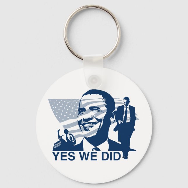 Obama Yes We Did Keychain (Front)