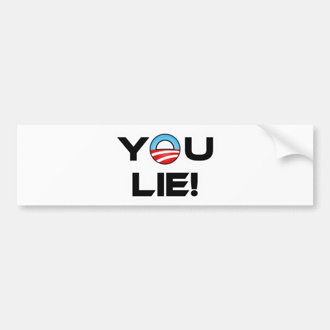 Obama You Lie Bumper Sticker (Front)