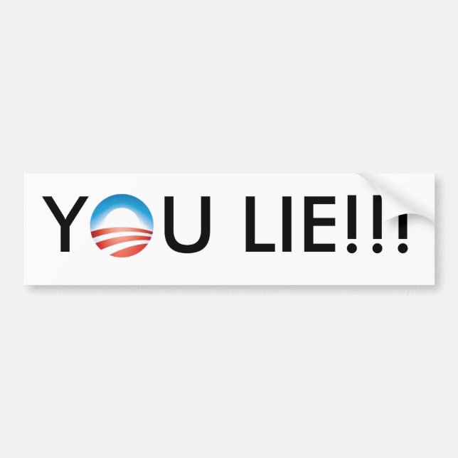 Obama You Lie!!! Bumper Sticker (Front)