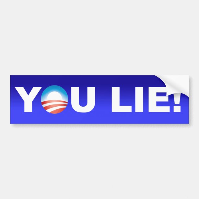 Obama You Lie Bumper Sticker (Front)