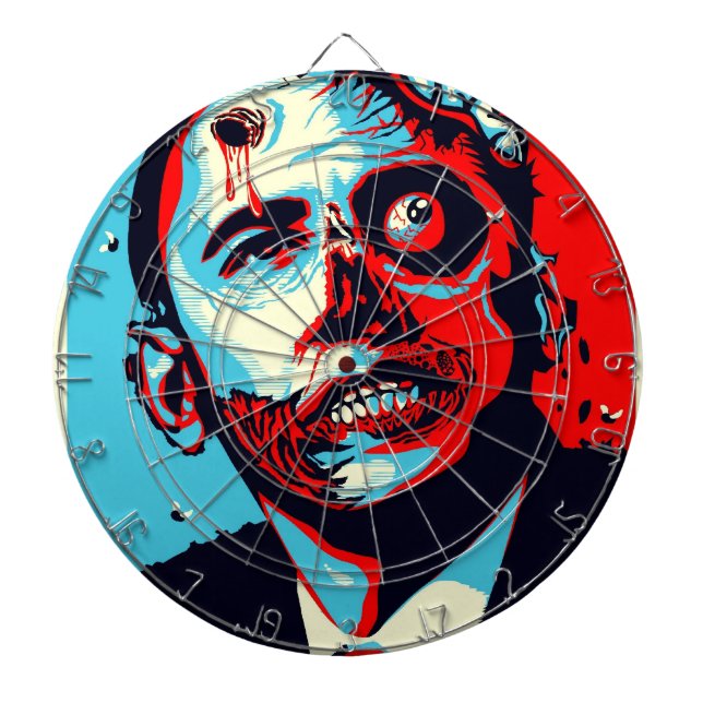OBAMA ZOMBIE DARTBOARD (Front)