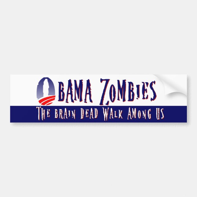 Obama Zombies Bumper Sticker (Front)
