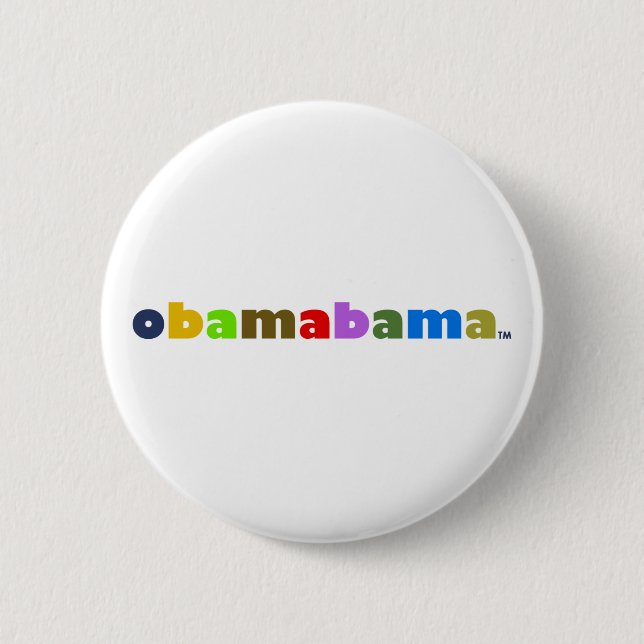 obamabama logo 2 inch round button (Front)