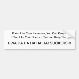 Obamacare Lies Bumper Sticker