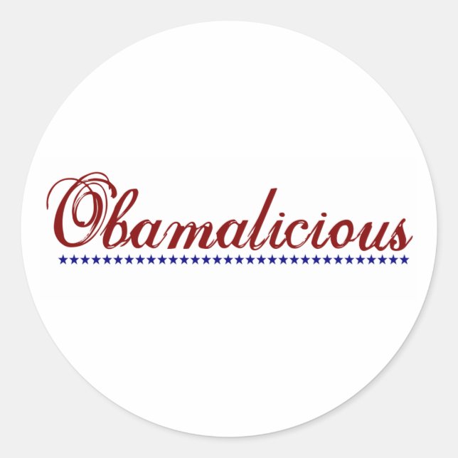 Obamalicious Classic Round Sticker (Front)