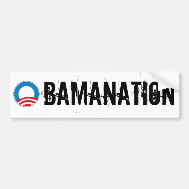 OBAMANATION Bumper Sticker (Front)