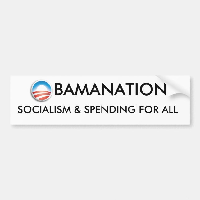 ObamaNation - Socialism and Spending For All Bumper Sticker (Front)
