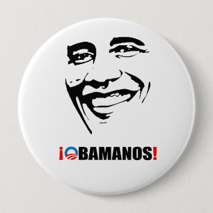 OBAMANOS 4 INCH ROUND BUTTON