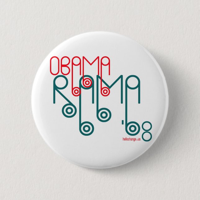 OBAMARAMA 2 INCH ROUND BUTTON (Front)