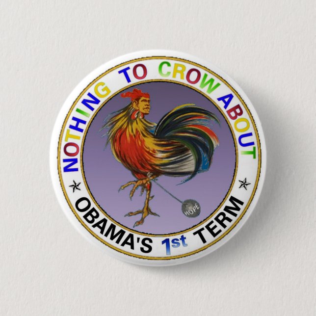 Obama's 1st Term 2 Inch Round Button (Front)