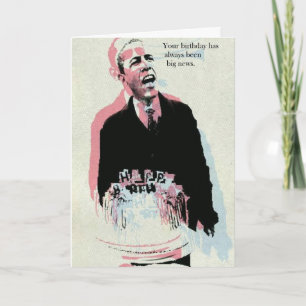 Obama's big news card