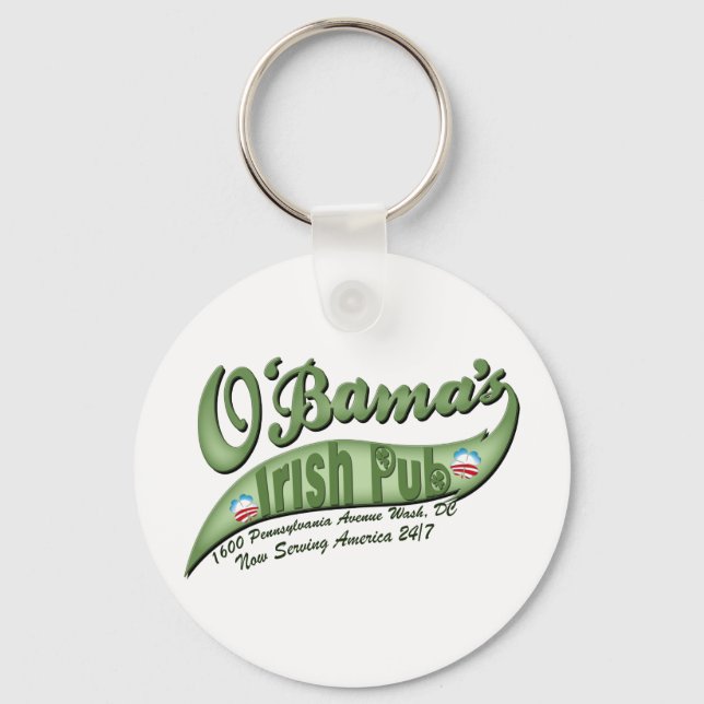 O'bama's Irish Pub Keychain (Front)