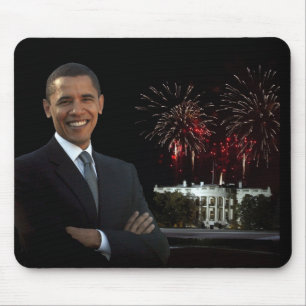 Obama's New House at Night Mouse Pad