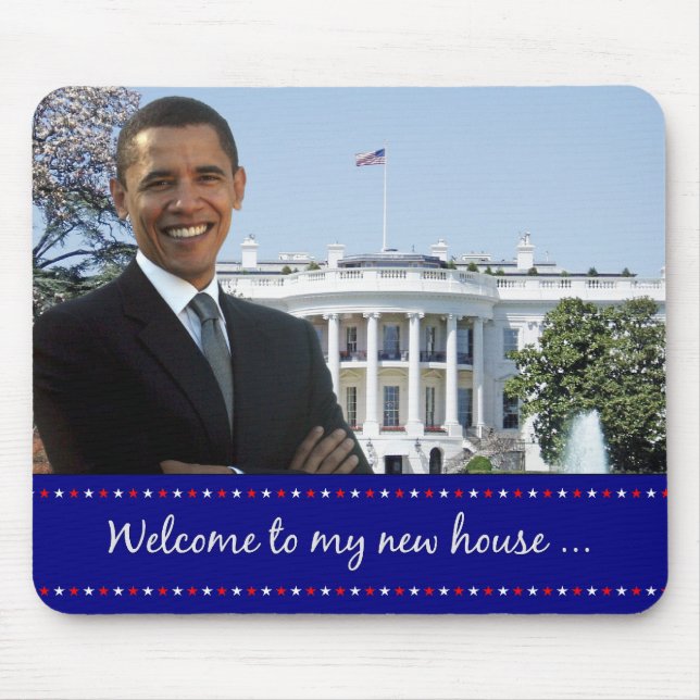 Obama's New House - Mousepad (Front)