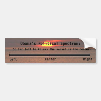 Obama's Political Spectrum Bumper Sticker