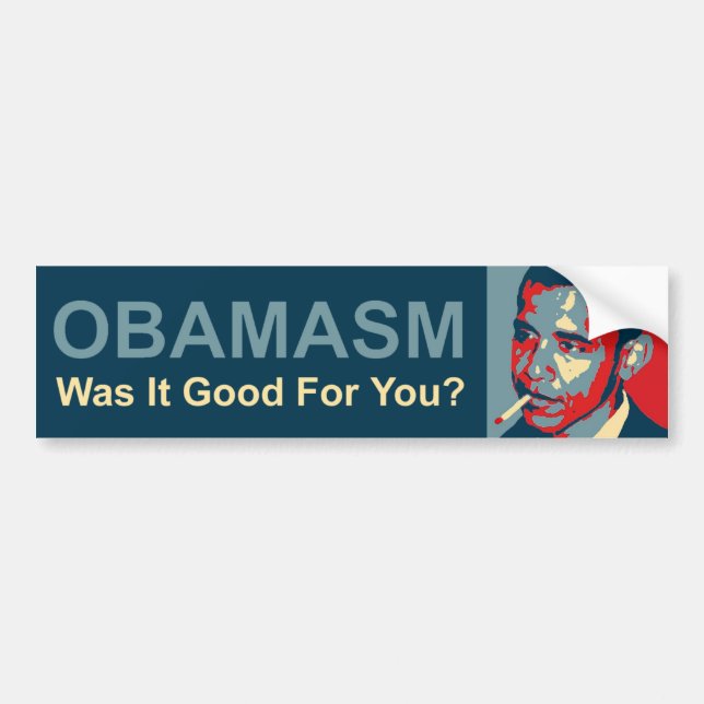 Obamasm: Was It Good For You? Bumper Sticker (Front)