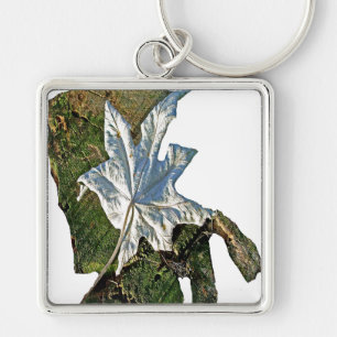 OBATALA YAGRUMO LEAF BY LIZ LOZ KEYCHAIN
