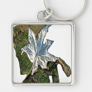 OBATALA YAGRUMO LEAF BY LIZ LOZ KEYCHAIN