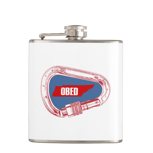 Obed Climbing Carabiner Hip Flask (Front)
