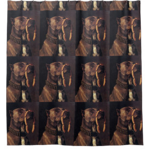 Obedient Doberman Pinscher