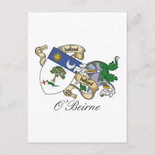 O'Beirne Family Crest Postcard