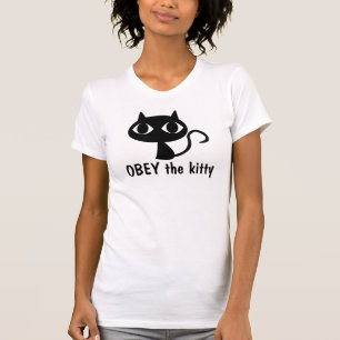 Obéissez au t-shirt kitty