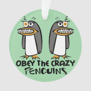 Obéissez la conception graphique de pingouins fous