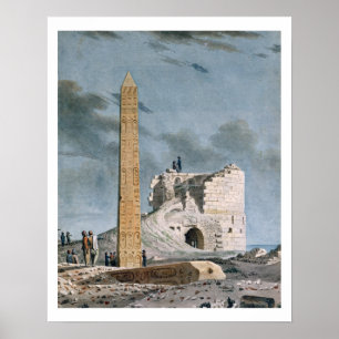 Obelisk of Cleopatra (w/c on paper) Poster