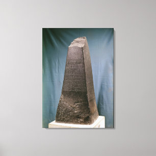Obelisk of Manishtusu  from Susa, c.2270 BC Canvas Print