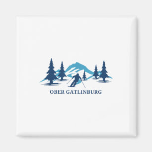 Ober Gatlinburg Tennessee Ski Resort Skiing Skier Magnet
