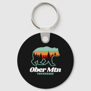 Ober Mountain Tennessee Skiing Snowboarding Bear Keychain