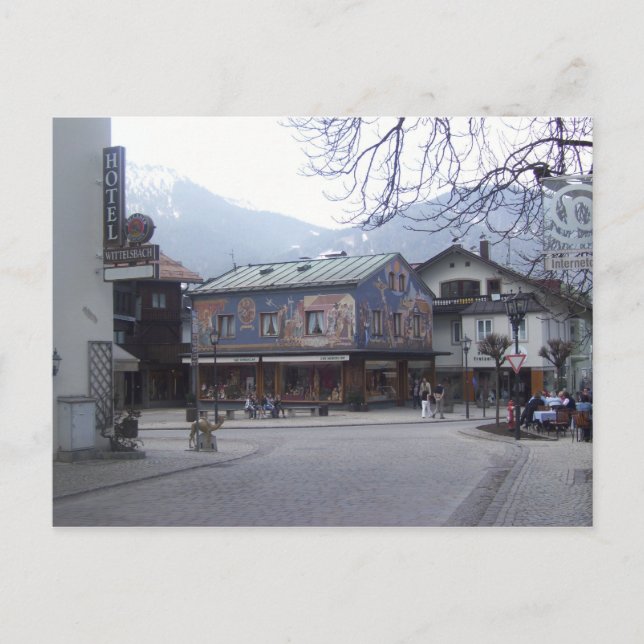 Oberammergau Austria Postcard (Front)