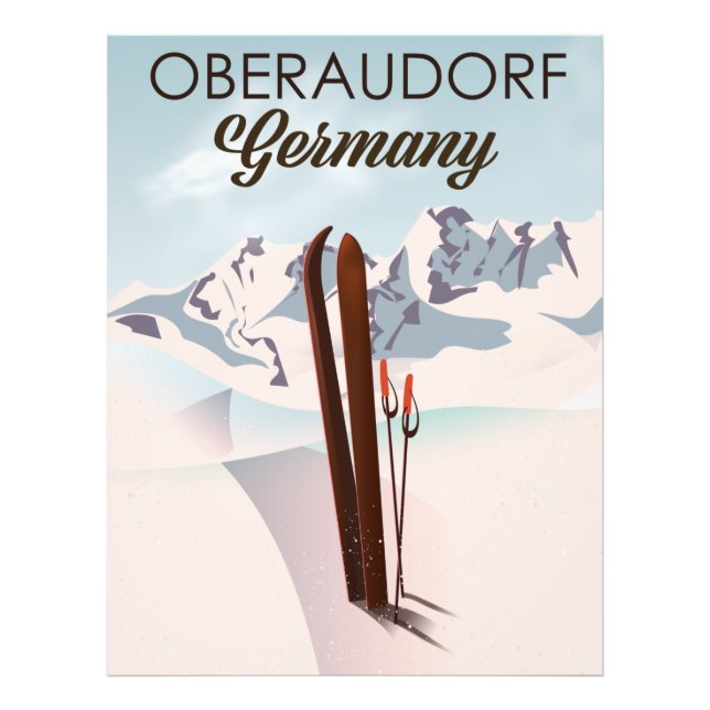 Oberaudorf Germany ski poster (Front)