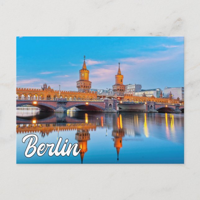 Oberbaum Bridge, Berlin, Germany Postcard (Front)