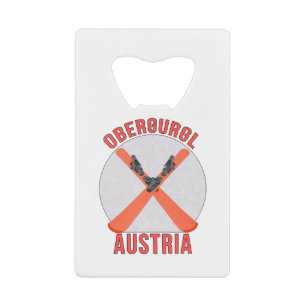 Obergurgl, Austria Credit Card Bottle Opener