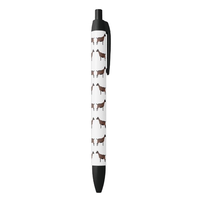 Oberhasli Dairy Goat Show Herd Black Ink Pen (Bottom (Vertical))