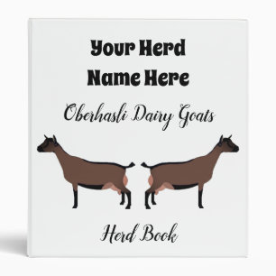 Oberhasli Dairy Goats Herd Book Binder