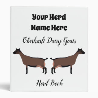Oberhasli Dairy Goats Herd Book Binder