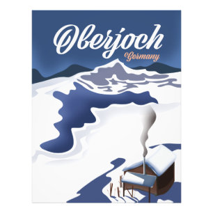 Oberjoch Germany ski poster
