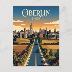 Oberlin USA Postcard