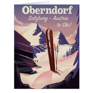 Oberndorf,Salzburg,Austria, ski poster