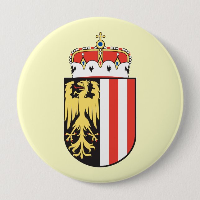 Oberoesterreich, Austria 4 Inch Round Button (Front)