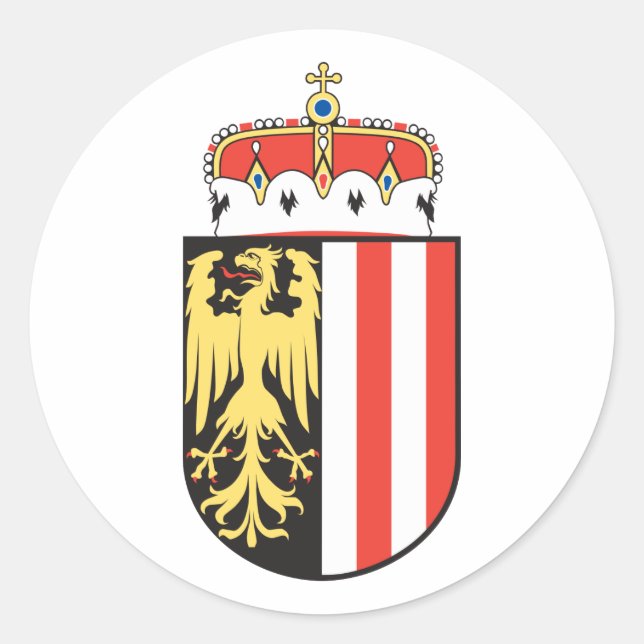 Oberoesterreich, Austria Classic Round Sticker (Front)