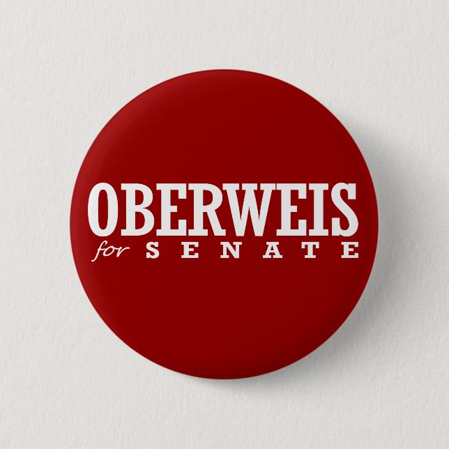 OBERWEIS FOR SENATE 2014 2 INCH ROUND BUTTON (Front)