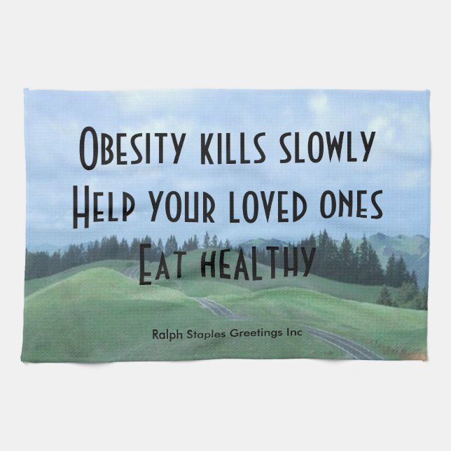 Obese Kitchen Towel (Horizontal)