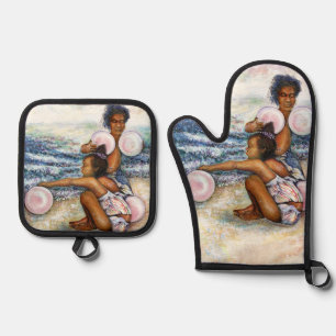 Obessed with Conquering the Impossible Oven Mitt & Pot Holder Set