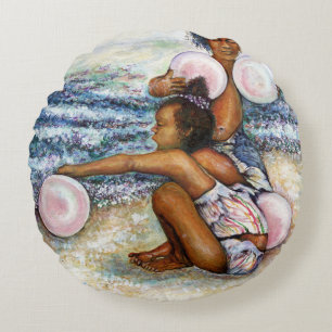 Obessed with Conquering the Impossible  Round Pillow